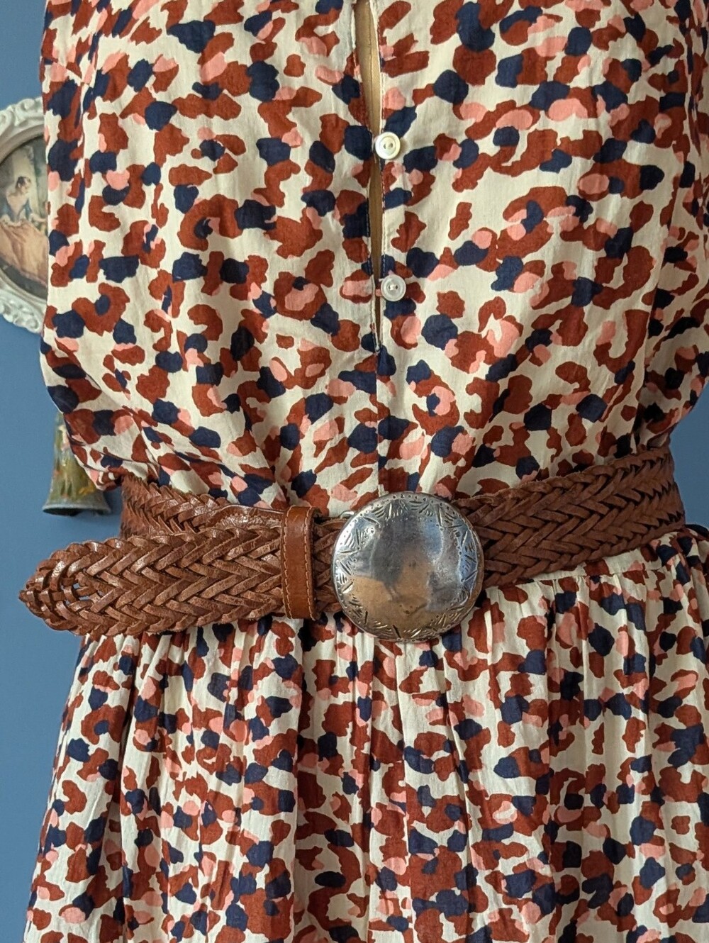 Braided Leather Belt - Picture 2 of 4